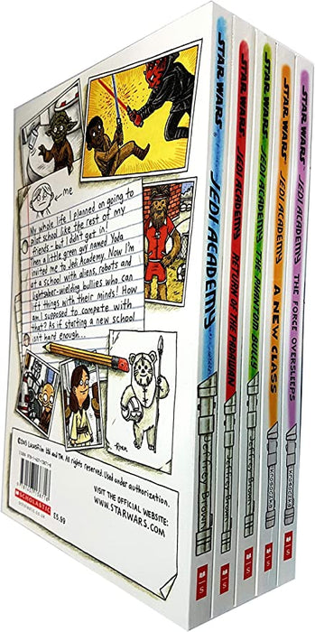 Star Wars Jedi Academy Series 5 Books Collection Set By Jeffrey Brown