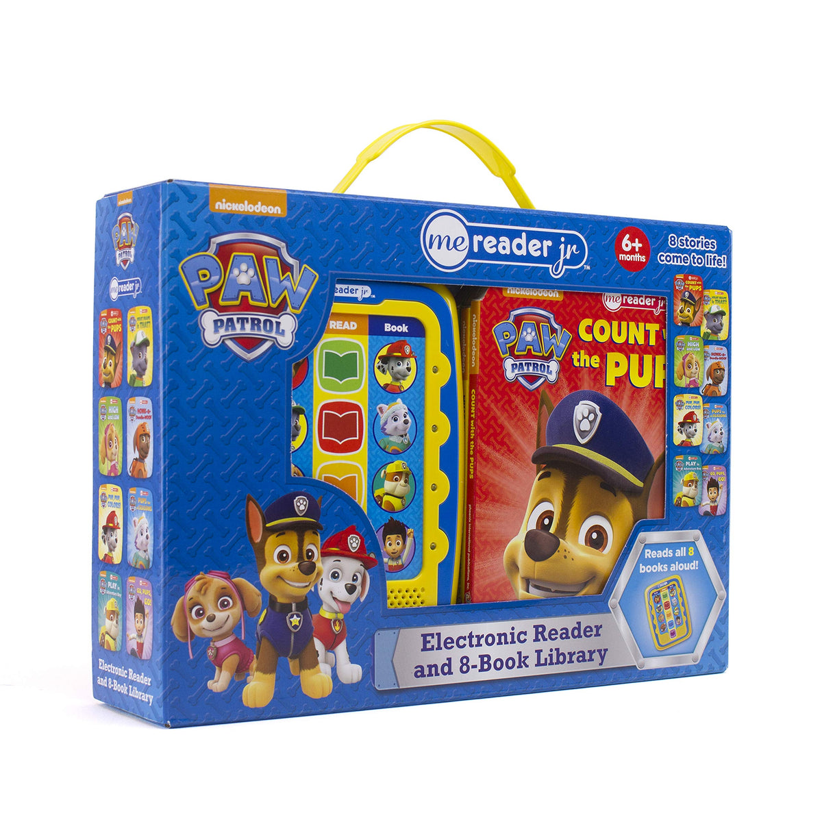 PAW Patrol Electronic Me Reader Jr and 8 Look and Find Sound Book Libr —  Books4us